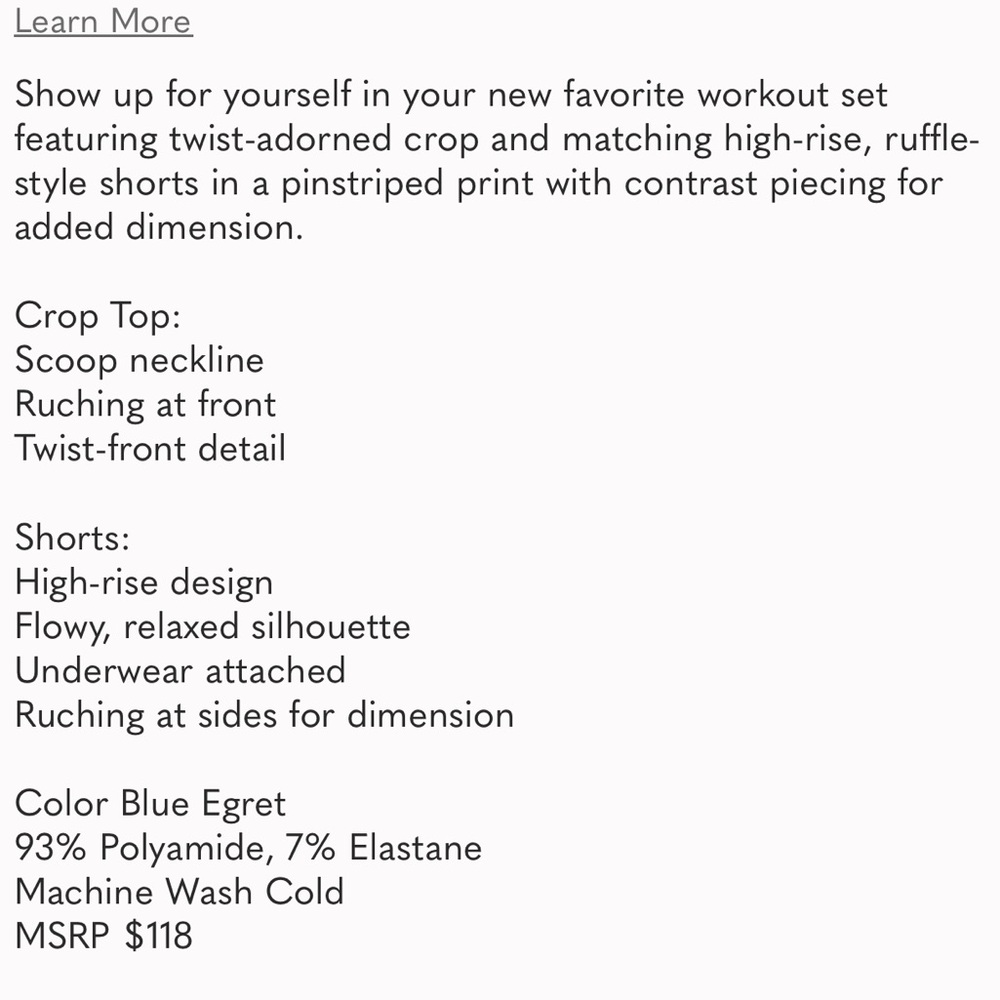 Free People! Fp Movement Plot Twist Set In Blue E… - image 3